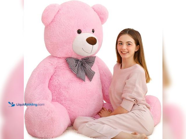 Lot 49-3527271 - MaoGoLan Giant Pink Teddy Bear 55 inch Life Size Big Bear Large Stuffed Animals for Girlfriend (clea...
