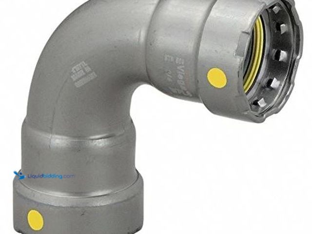 Lot 49-5452598 - Viega 3/4" Press 90-Degree Elbow in Carbon Steel, Zinc-Nickel Coating - 25206. Item is Factory Seale...