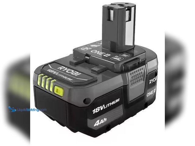 Lot 49-5460687 - RYOBI
ONE+ 18V 4.0 Ah Lithium-Ion Battery Internet # 315039438
Model # PBP005
Store SKU # 1005866...