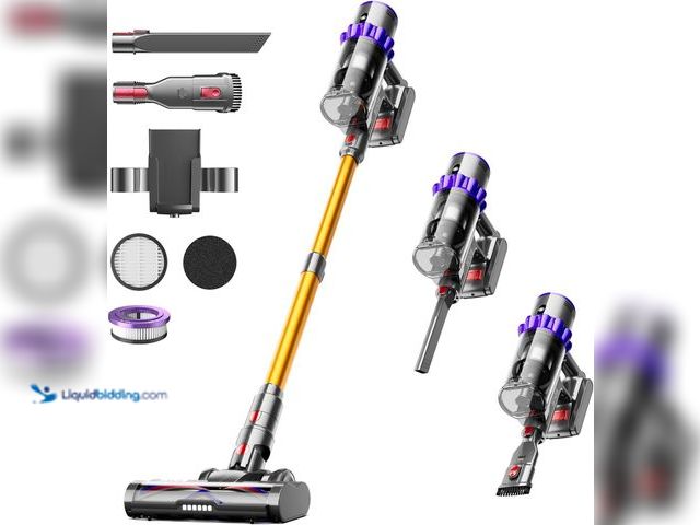 Lot 49-5447589 - Cordless Vacuum Cleaner, 580W 48KPA 65Mins Self-Standing Vacuum Cleaners for Home, Stick Vacuum Cord...