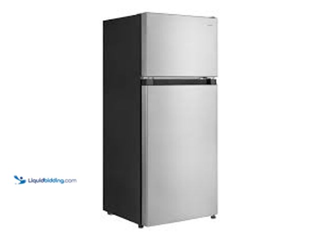 Lot 49-5448775 - For parts/repair - Vissani 4.5 cu. ft. 2-Door Mini Refrigerator in Platinum Steel with Freezer. Mode...