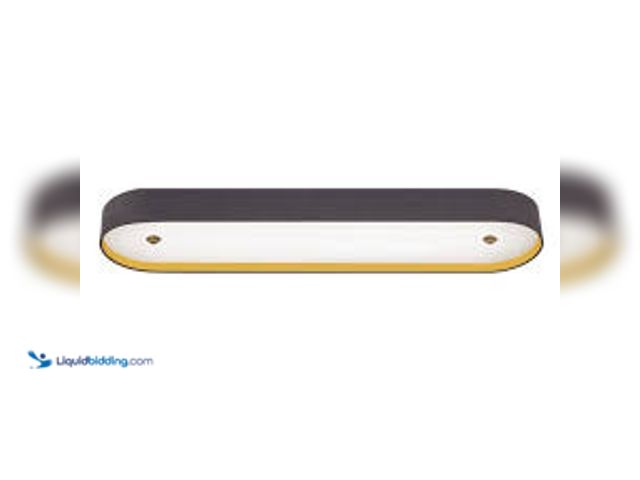 Lot 49-5436251 - EnviroLite Stacy 44 in. Modern Gray with Brushed Gold Accents Dimmable Integrated Selectable CCT LED...