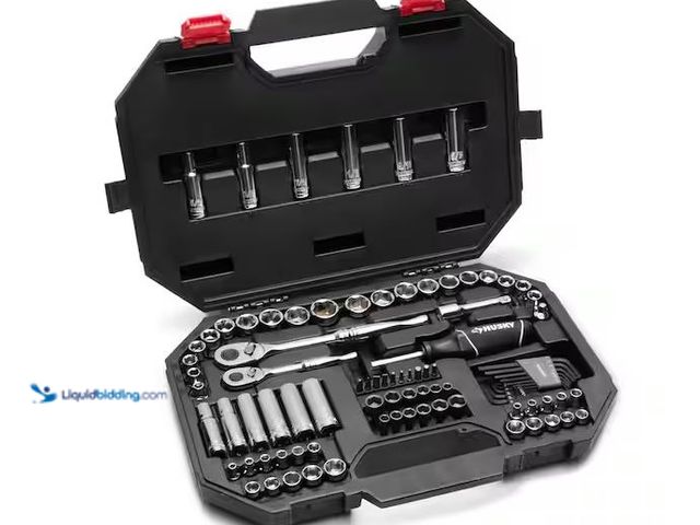 Lot 49-1568751 - Husky Mechanics Tool Set (94-Piece) Model # H94MTS, New  Ref#SBS0114