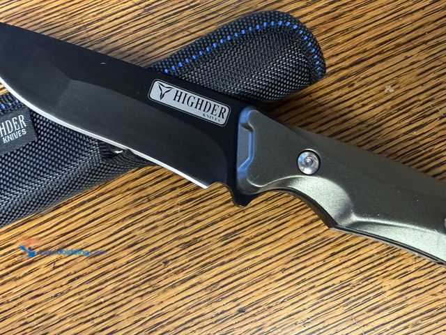 Lot 49-1830149 - New Green HIGHDER knives, heavy duty, steel knife measurements blade 4’. Handle 4  3/8. Overall leng...