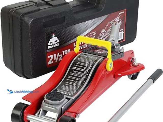 Lot 49-1630810 - Jack Boss Floor Jack 2.5 Ton (5500 LBs) Hydraulic Low Profile Trolley Car Jack with Portable Storage...