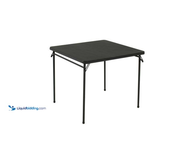 Lot 49-3531088 - Cosco
34 in. Black Vinyl Top Folding Card Table Unused