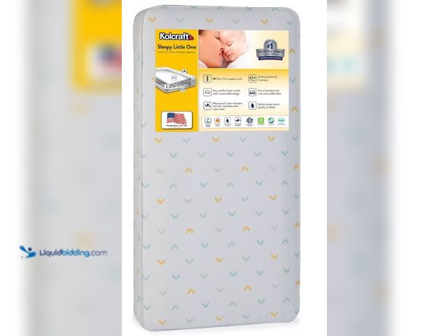Lot 49-5452131 - Kolcraft Sleepy Little One Crib and Toddler Mattress. Item is unused.