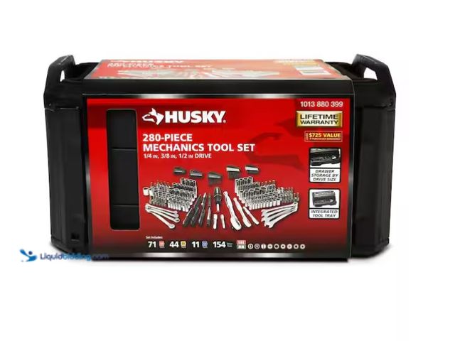 Lot 49-3431823 - Husky Mechanics Tool Set (280-Piece), Model # H280MTS, Unused  Ref#AHDSB0205