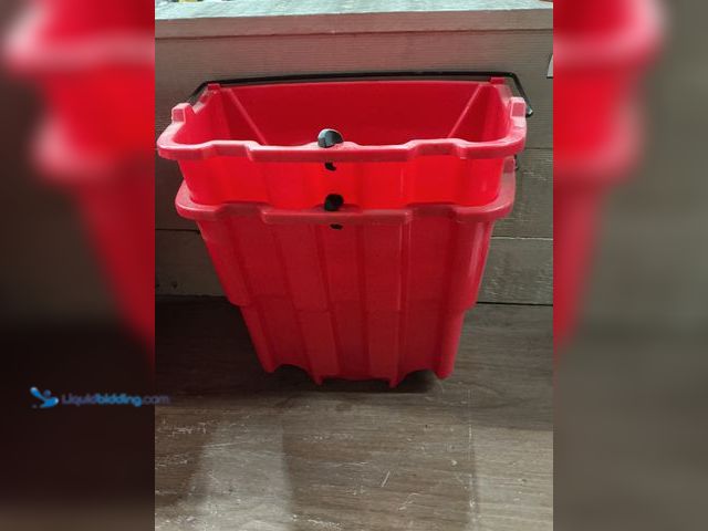 Lot 49-5449411 - Rubbermaid Commercial Products
WaveBrake 4.5 Gal. Red Plastic Dirty Water Bucket (scuffs and scratc...