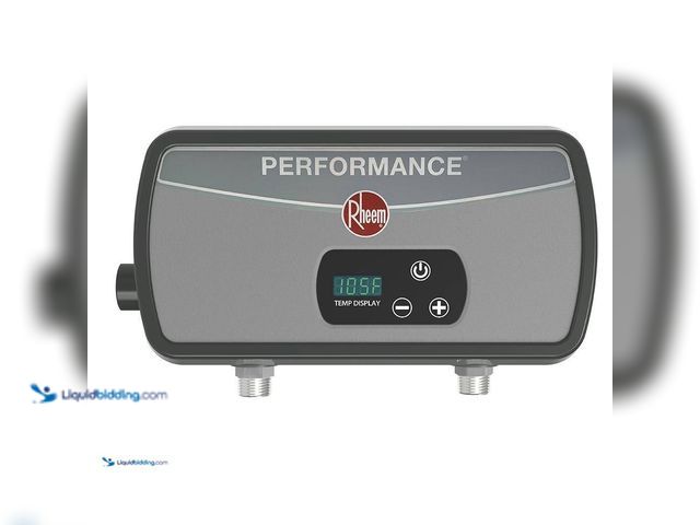 Lot 49-5581721 - Rheem Performance 3.5 kW 0.68 GPM 120-Volt Point of Use Tankless Electric Water Heater. Model # RETE...