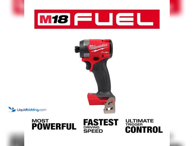 Lot 49-5449679 - Milwaukee
M18 FUEL 18V Lithium-Ion Brushless Cordless 1/4 in. Hex Impact Driver (Tool-Only) (tested...