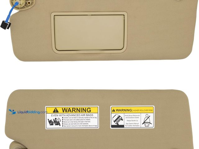 Lot 49-3511717 - NHILES Driver & Passenger Side Sun Visor Fits for Honda Pilot 2016-2022 Honda Ridgeline 2018-2020 Re...