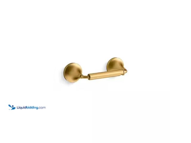 Lot 49-1548678 - KOHLER Tone Pivoting Toilet Paper Holder in Vibrant Brushed Moderne Brass Model # 27429-2MB, Unused ...