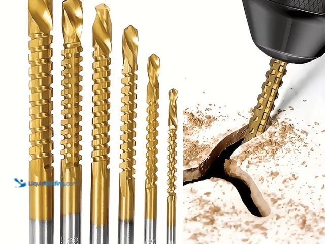 Lot 49-1792870 - New 8 pcs Twist Drill Bit, Material, with Serrated Design, for Cutting Wood, Metal, and Plastic bran...
