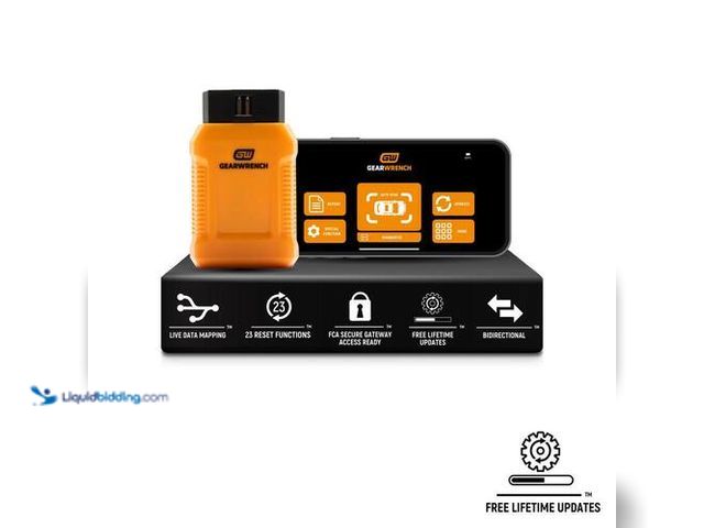 Lot 49-3616770 - GEARWRENCH OBD2 Professional Bi-Directional Bluetooth Diagnostic Tester with GWSMART App and Free Li...