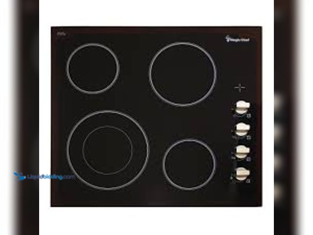 Lot 49-5407603 - Magic Chef 24 in. Radiant Electric Cooktop in Black with 4 Burner Elements. Model # MCSCTE24BG. Unus...