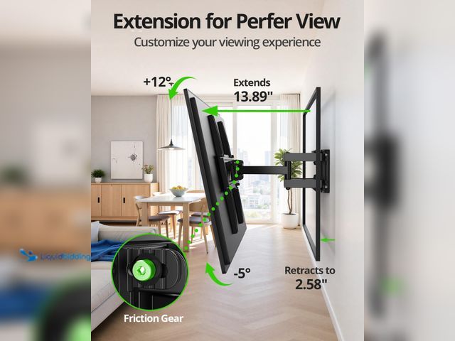 Lot 49-5554289 - USX MOUNT Full Motion TV Wall Mount for Most 32-70 inch TVs up to 99 Lbs, Wall Mount TV Bracket with...