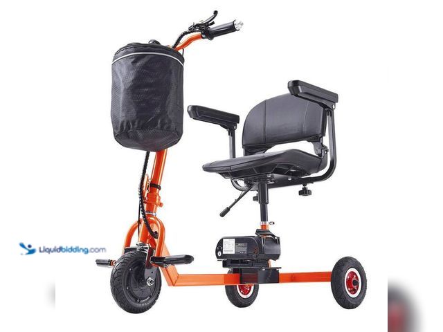 Lot 49-2023195 - SKYSHALO Folding 3-Wheel Electric Mobility Scooter for Seniors, 12-Mile Range, 330 lbs. Capacity, Al...