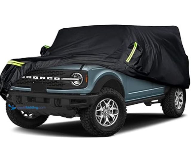 Lot 49-3431443 - Waterproof Car Covers Replace for 2021-2024 Ford Bronco 4 Door, 6 Layers All Weather Bronco Car Cove...