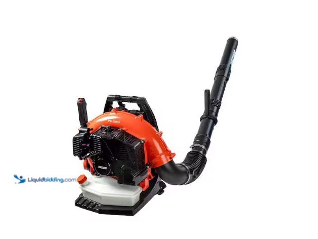 Lot 49-1566676 - ECHO 216 MPH 517 CFM 58.2 cc Gas 2-Stroke Backpack Leaf Blower with Hip Throttle, Model # PB-580H, s...