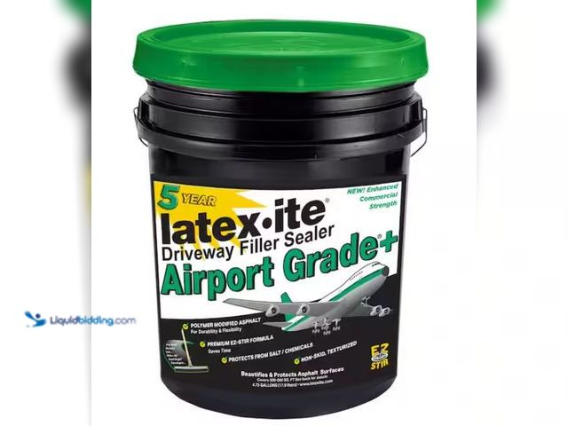 Lot 49-1550487 - Latex-item 4.75 Gal Airport Grade+ Driveway Filler Sealant, Model # 75066, Unused.  Ref#HDPA116