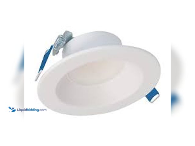Lot 49-3531609 - TWO x2 HALO LCR4 4 in. Soft White Selectable CCT Integrated LED Recessed Light With Round Surface Mo...