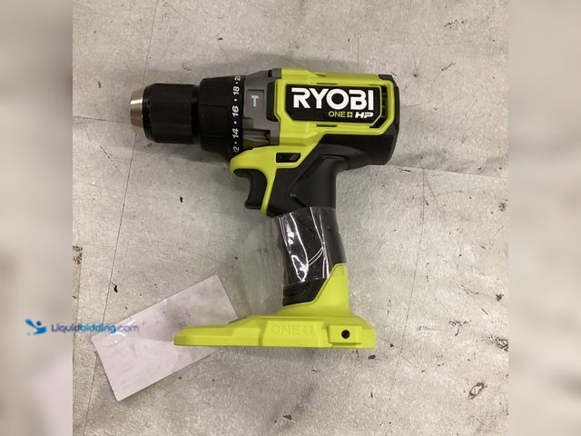 Lot 49-3565298 - RYOBI ONE+ HP 18V Brushless Cordless 1/2 in. Hammer Drill (Tool Only) Model # PBLHM102B unused.