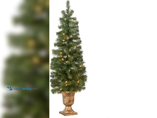 Lot 49-1548118 - National Tree Company Pre-lit Artificial Tree For Entrances and Christmas| Includes Pre-strung White...