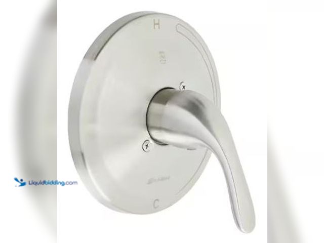 Lot 49-5436746 - Glacier Bay 1-Handle Valve Trim Kit in Brushed Nickel (Valve Not Included). Model # 864770. Slightly...