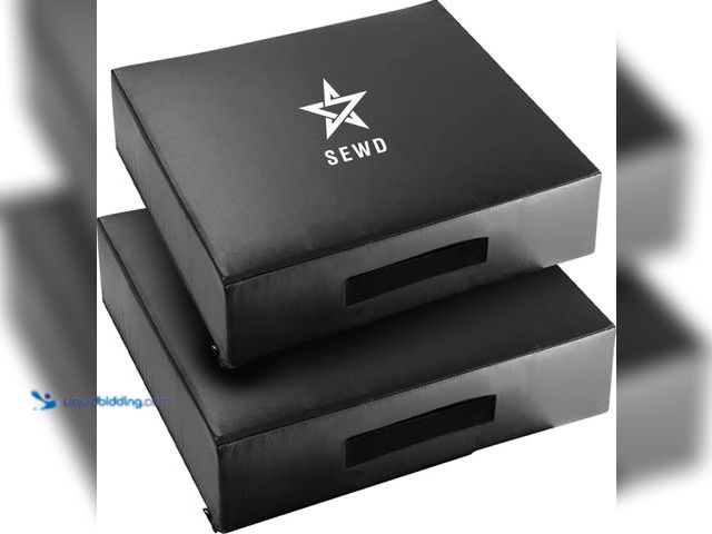 Lot 49-5475867 - SEWD Weightlifting Crash Pad Noise Reducing Weight Pads for Floor Protection, Set of 2 Silencer Drop...