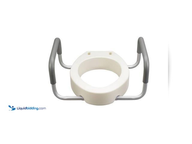 Lot 49-2024833 - Drive Medical Premium Seat Riser with Removable Arms, Elongated Seat. Model # 12403. MSRP $40. Unuse...