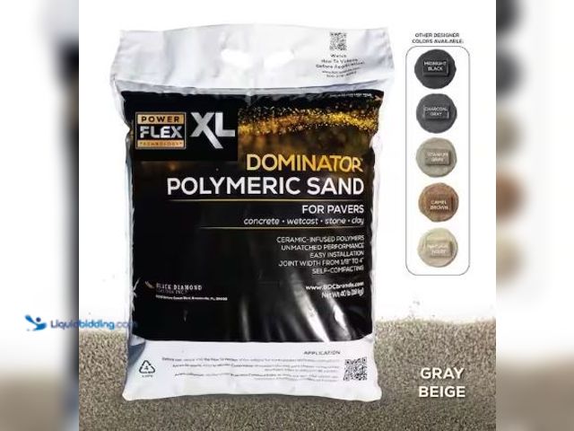 Lot 49-1625568 - DOMINATOR 40-Lb XL Polymeric Sand, Gray Beige, Model # DPSXL40GB, Unused,  Ref#SR0708