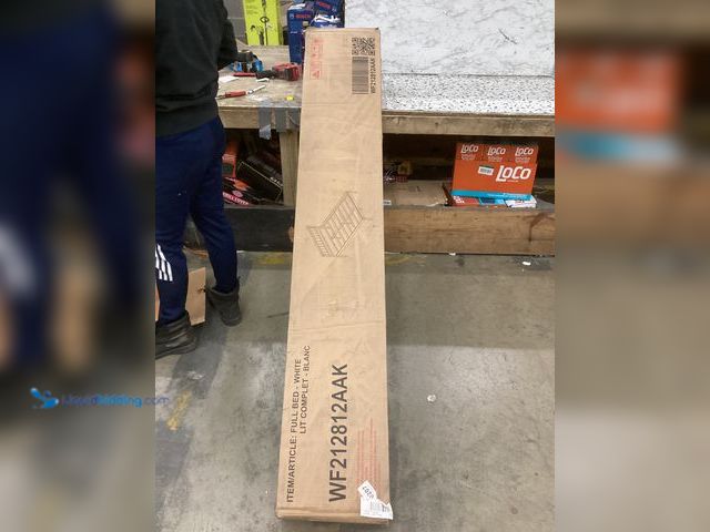 Lot 49-3539065 - Full Size Bed Frame (White) Item#:WF212812AAK Item is Factory Sealed