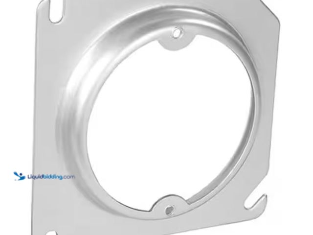 Lot 49-2001542 - Lot of approx. (50) Southwire 4 in. W Steel Metallic Square Cover, Raised, 1/2 in. Open with Ears 2-...