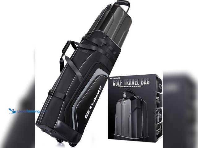 Lot 49-5549729 - Golf Travel Bag with Hard Case Top and Wheels,Premium Oxford Fabric,Golf Travel Bags for Airlines,Pr...