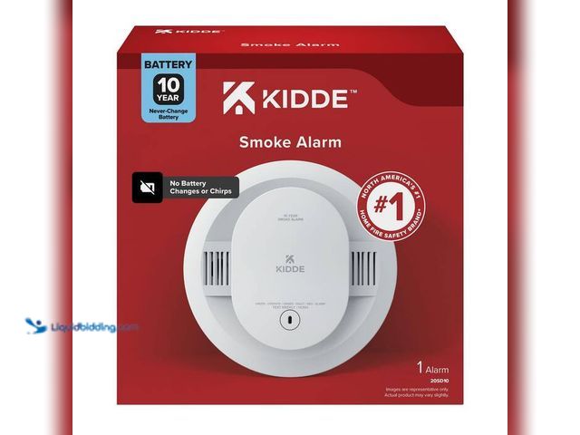 Lot 49-2024151 - Kidde 10-Year Battery-Powered Smoke Detector, 20SD10. Model # 21031466. MSRP $33.Unused. Has attachm...