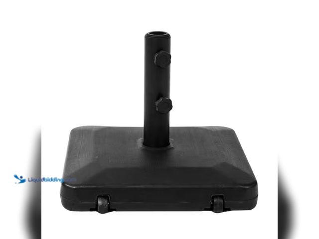 Lot 49-2000373 - StyleWell 50 lb. Concrete and Resin Patio Umbrella Base in Black, Model # UB50, Unused.   Ref#HD0629