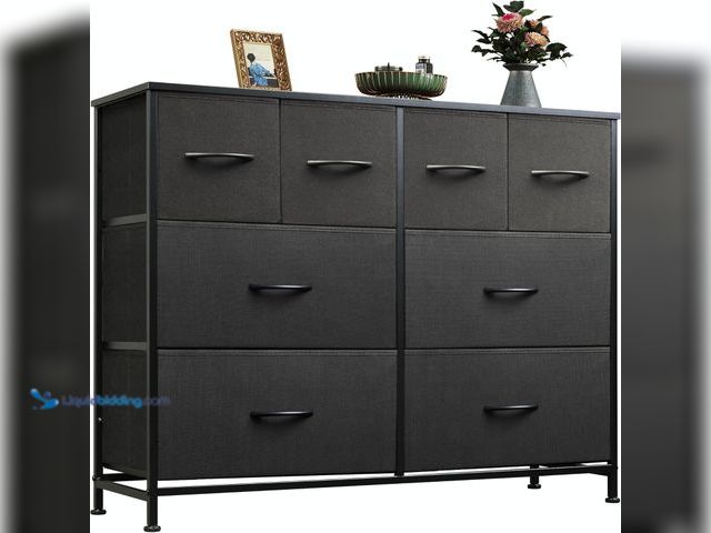Lot 49-5437940 - WLIVE Dresser for Bedroom with 8 Drawers, Wide Fabric Dresser for Storage and Organization, Bedroom ...