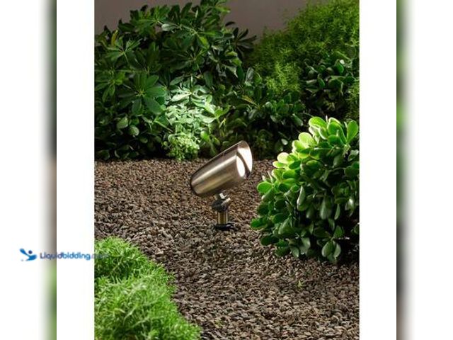 Lot 49-3563952 - QTY 2 - Commercial Electric 740 Lumen Low Voltage 12-Volt Gunmetal Brass LED Spotlight with Adjustab...