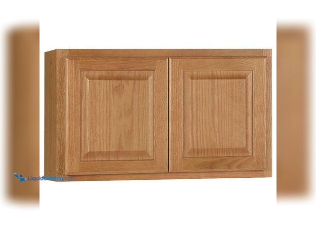 Lot 49-5452682 - Hampton Bay
Hampton 30 in. W x 12 in. D x 18 in. H Assembled Wall Bridge Cabinet in Medium Oak. SKU...