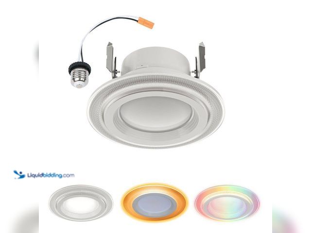 Lot 49-5464138 - HALO
RL Dual Zone 4 in. Smart WiFi Recessed LED Trim Connected by WiZ Pro (2pack) Unused
