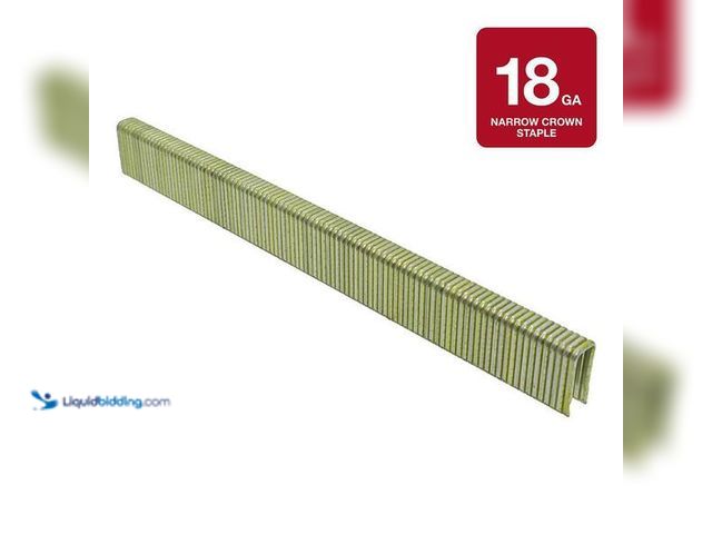 Lot 49-5452288 - Grip-Rite
1/4 in. x 1/2 in. 18-Gauge Adhesive Collated Electrogalvanized L-Style Narrow Crown Finis...