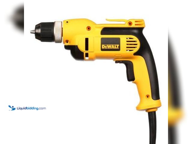 Lot 49-3565613 - DEWALT 8 Amp Corded 3/8 in. Variable Speed Drill. Model # DWD110K. Unused