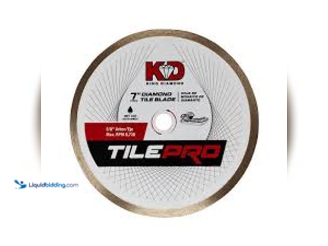 Lot 49-5415352 - KING DIAMOND 10 in. Diamond Tile Circular Saw Blade. Model # C10S7. Unused.