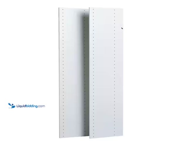Lot 49-1571333 - Closet Evolution 14 in. x 72 in. Classic White Wood Vertical Panels (2-Pack), Model # WH35, Unused, ...