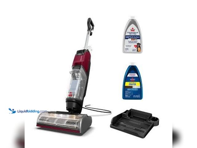 Lot 49-5553216 - BISSELL CrossWave EdgeFind Pet Hair Pick-Up Floor Cleaner 4223 25' 10.5" Cleaning Path Red MODEL:011...