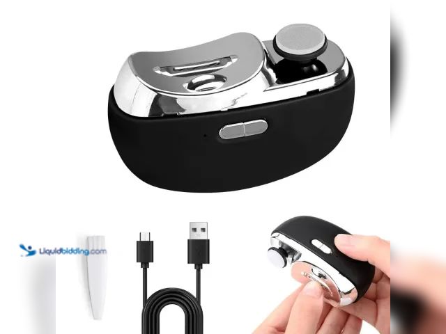 Lot 49-1811687 - 2-In-1 Automatic Nail Trimming/Polisher Black - NEW - Designed for trimming and polishing nails, wit...