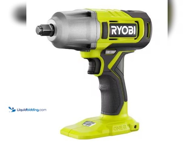 Lot 49-3470857 - RYOBI ONE+ 18V Cordless 1/2 in. Impact Wrench (Tool Only), Model # PCL265B, Slightly used, No batter...