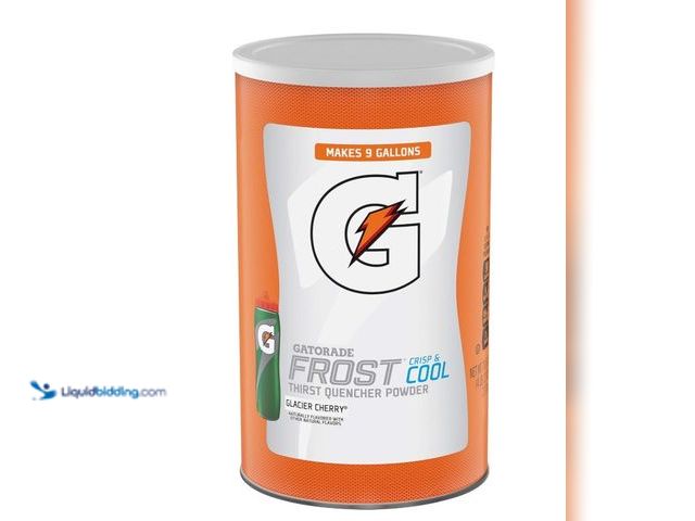 Lot 49-3565518 - Gatorade Thirst Quencher Powder, Glacier Cherry, 76.5 oz Canister. New. BB MAY 2026