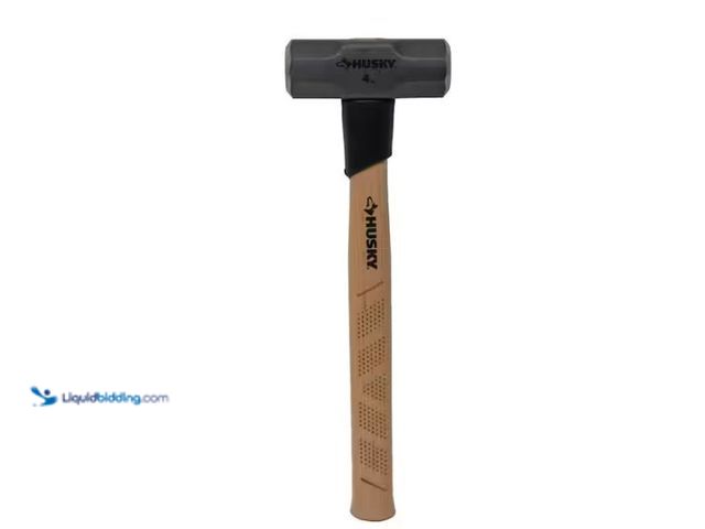 Lot 49-5574192 - Husky
4 lb. Engineer Hammer with 16 in. Hickory Handle. Model # 34201. Used slightly